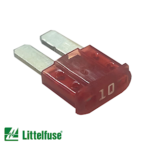 0327010.UXS Littelfuse MICRO2 Blade Fuse 10 Amp (FB2M.10-10) Pack of 10